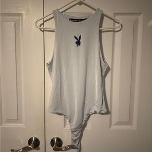 Playboy Blue bodysuit with matching shorts